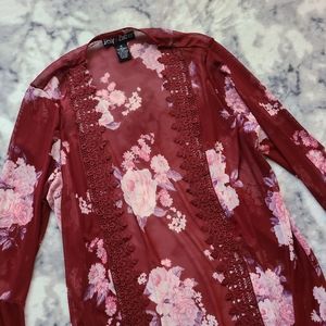 Floral shawl/cover up